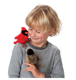 Folkmanis Puppets Mini Cardinal Finger Puppet