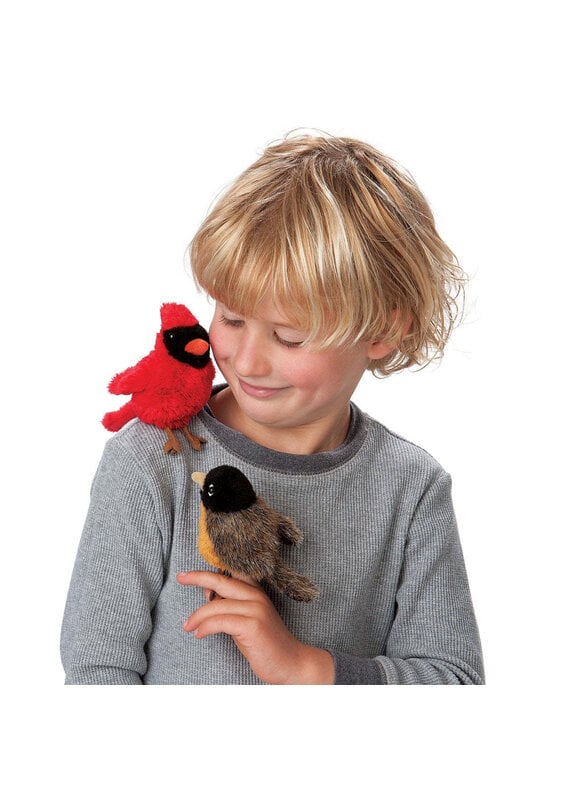 Folkmanis Puppets Mini Cardinal Finger Puppet