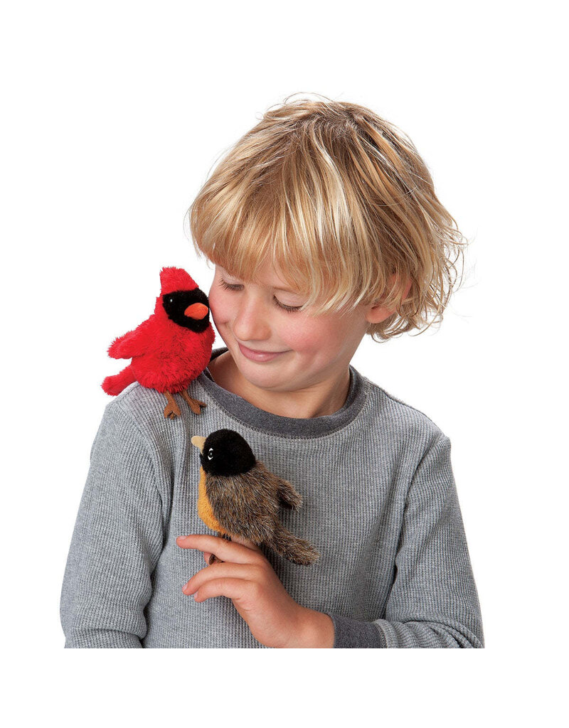 Folkmanis Puppets Mini Cardinal Finger Puppet