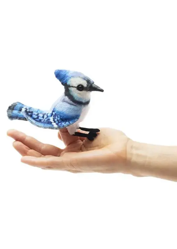Folkmanis Puppets Mini Blue Jay Finger Puppet