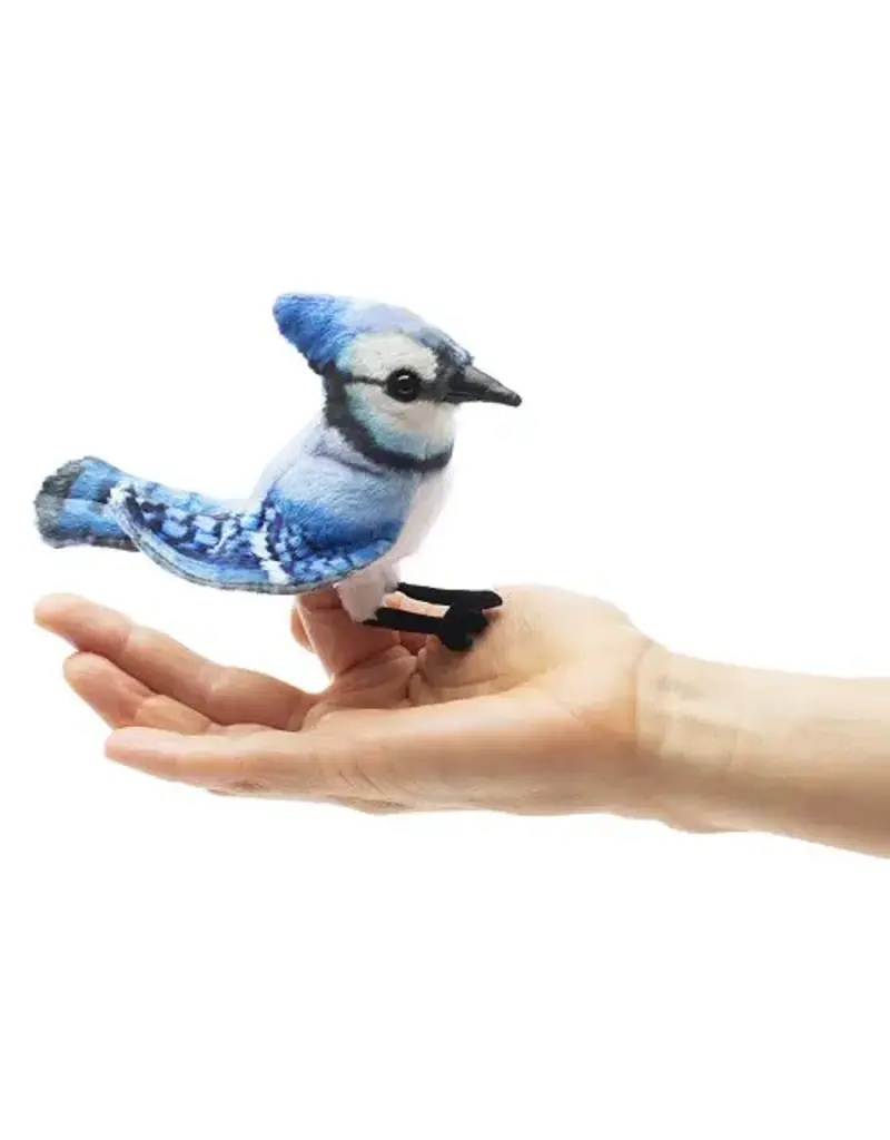 Folkmanis Puppets Mini Blue Jay Finger Puppet
