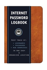 Hachette Internet Password Logbook (Cognac Leatherette)