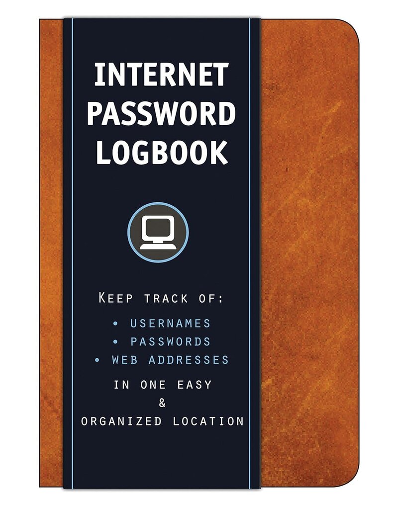 Hachette Internet Password Logbook (Cognac Leatherette)