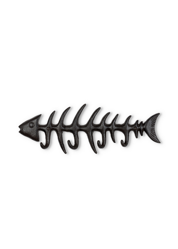 Abbott Small Fishbone Hook-Dark Brown-13.5"