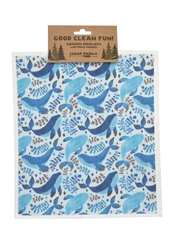 Shag Wear Humpback Whales Dishcloth