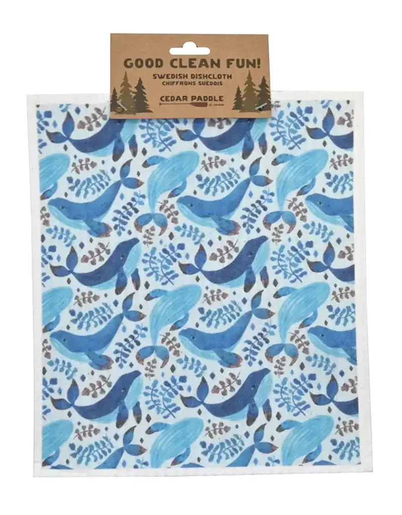 Shag Wear Humpback Whales Dishcloth