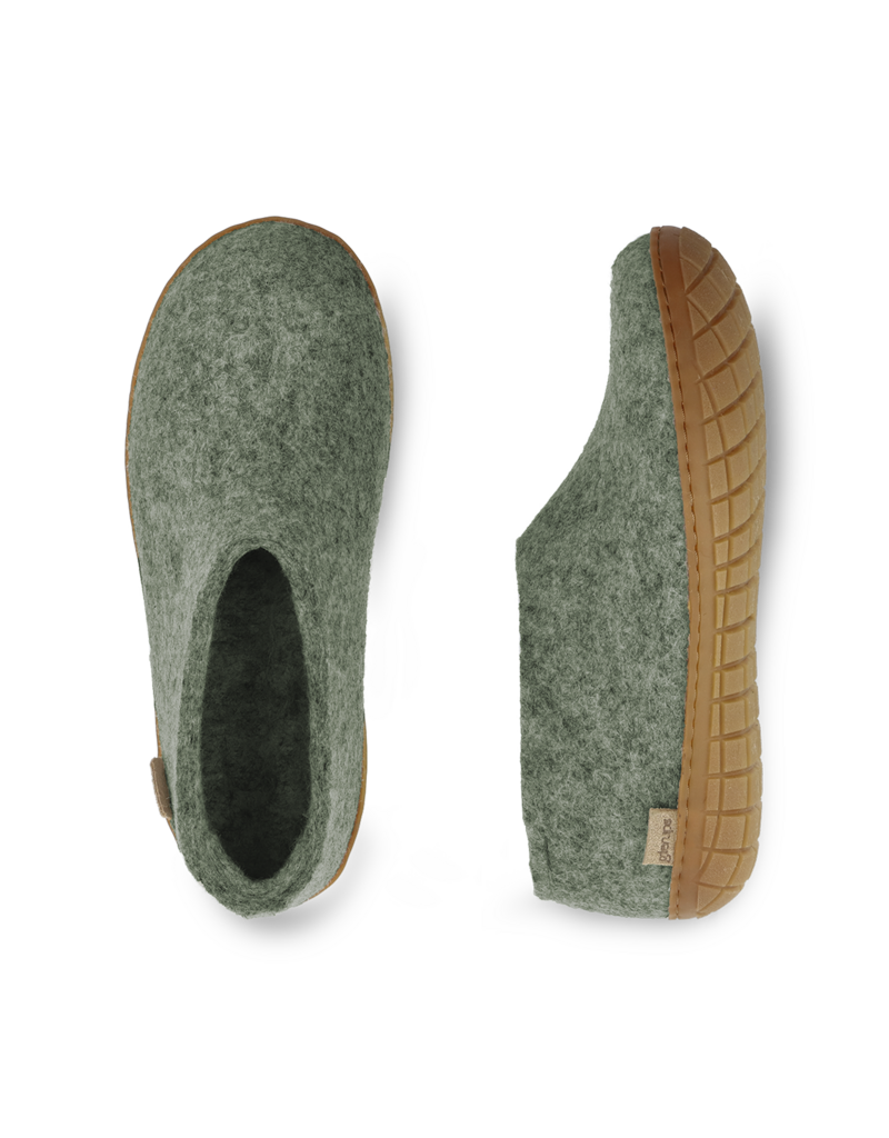 Glerups Glerups-Shoe-Natural Rubber-Moss