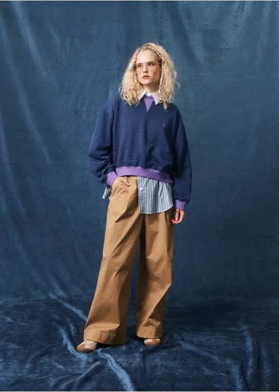 FRNCH Match Sweater-Electric Blue
