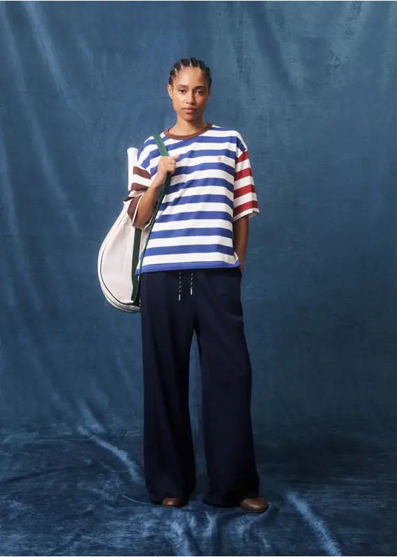 FRNCH Wells Pants-Marine Blue