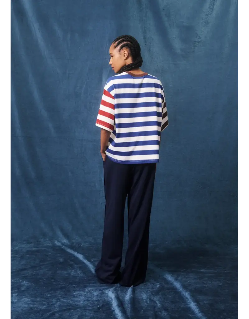 FRNCH Wells Pants-Marine Blue