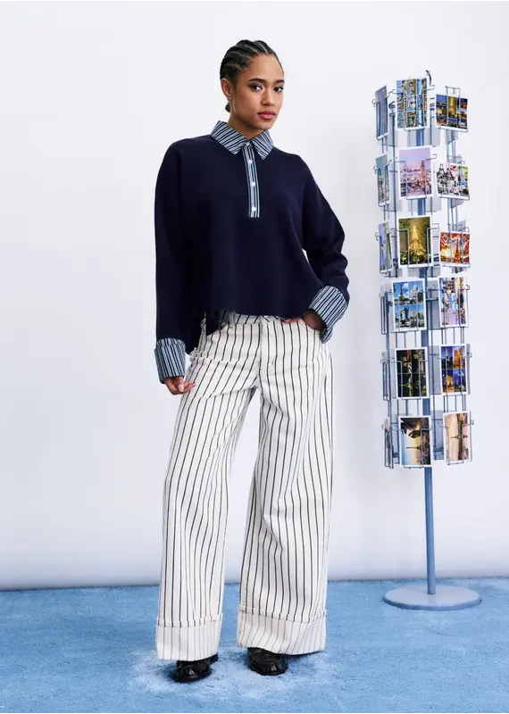 FRNCH Paju Sweater-Blue
