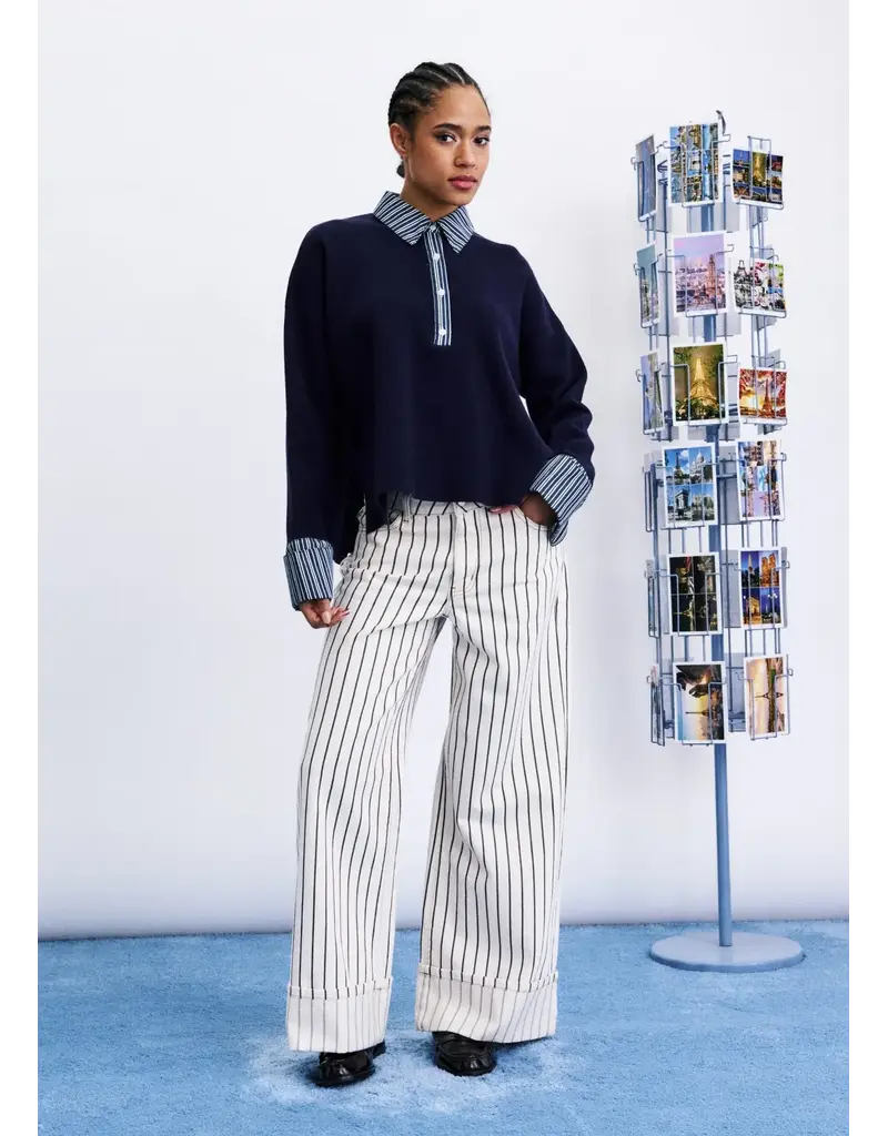 FRNCH Paju Sweater-Blue