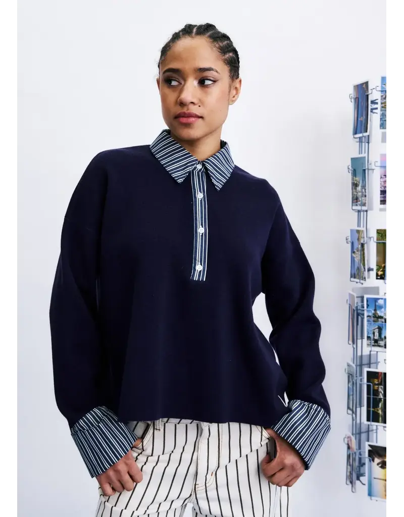 FRNCH Paju Sweater-Blue