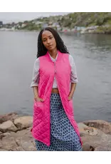 Mernini Mernini-Long Liner Vest-Fuchsia(Pre-Order)