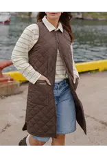 Mernini Mernini-Long Liner Vest-Chocolate (Pre-Order)