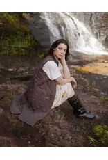Mernini Mernini-Long Liner Vest-Chocolate (Pre-Order)