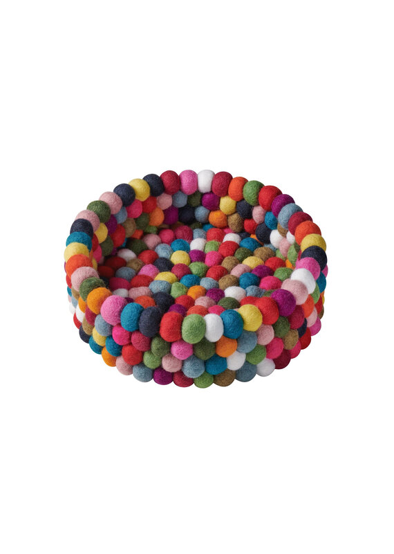 MODWOOL ModWool Felt Ball 9" Bowl-Multicolor