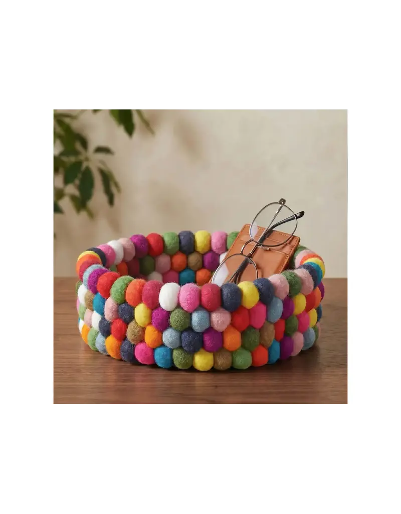 MODWOOL ModWool Felt Ball 9" Bowl-Multicolor