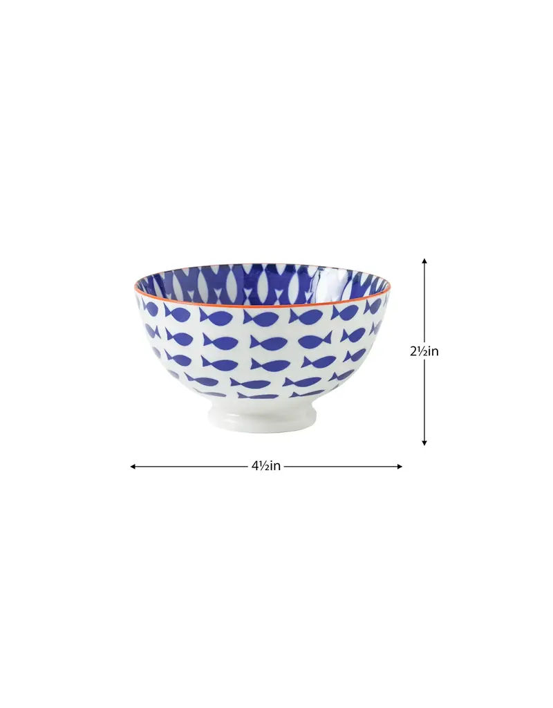 Kiri Porcelain Kiri Porcelain Bowl - Fish-8oz