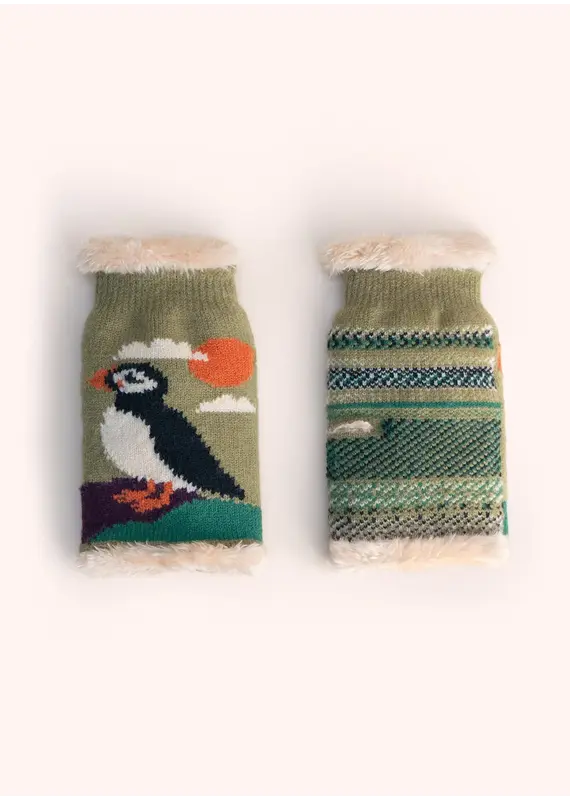 Powder Design Ltd Puffin Wrist Warmer -Moss