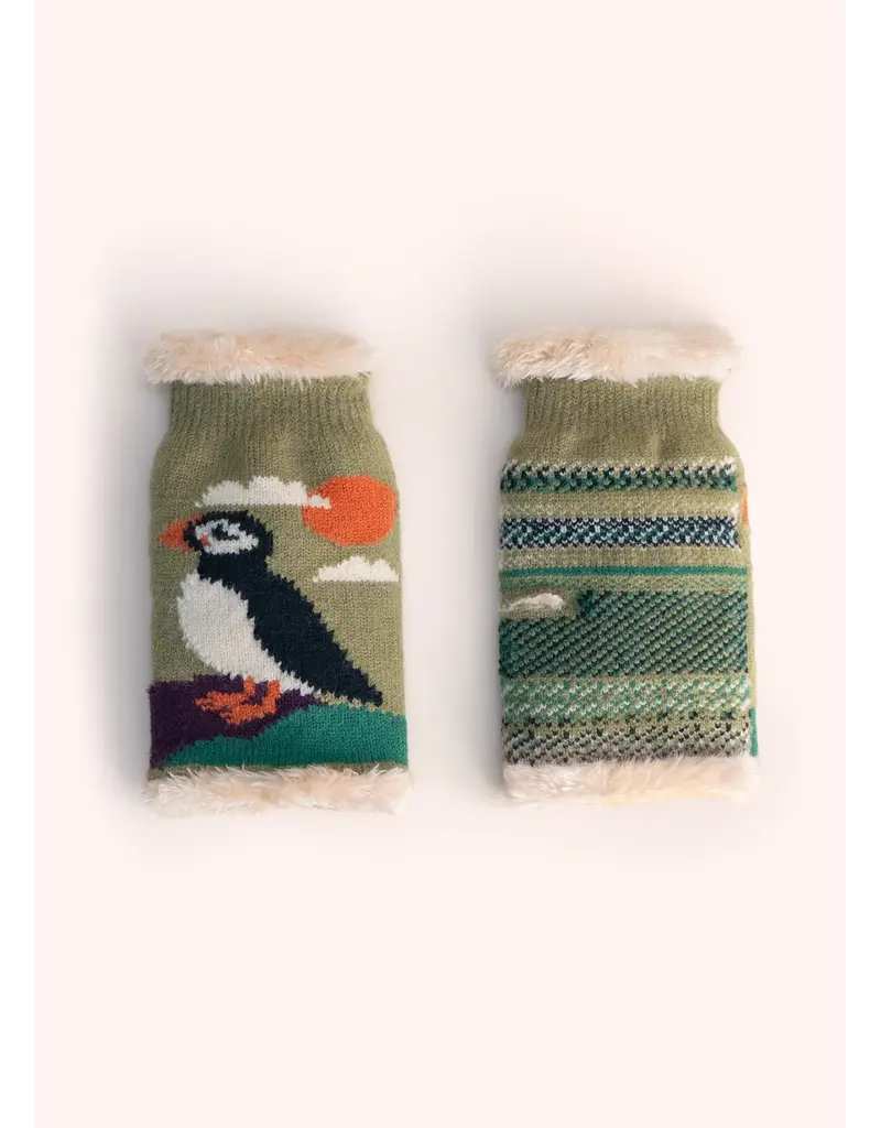 Powder Design Ltd Puffin Wrist Warmer -Moss