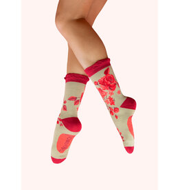 Powder Design Ltd Ladies' Ankle Socks - Rouge Bloom
