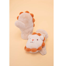 Powder Design Ltd Kids Fluffy Mittens - Lion Cream