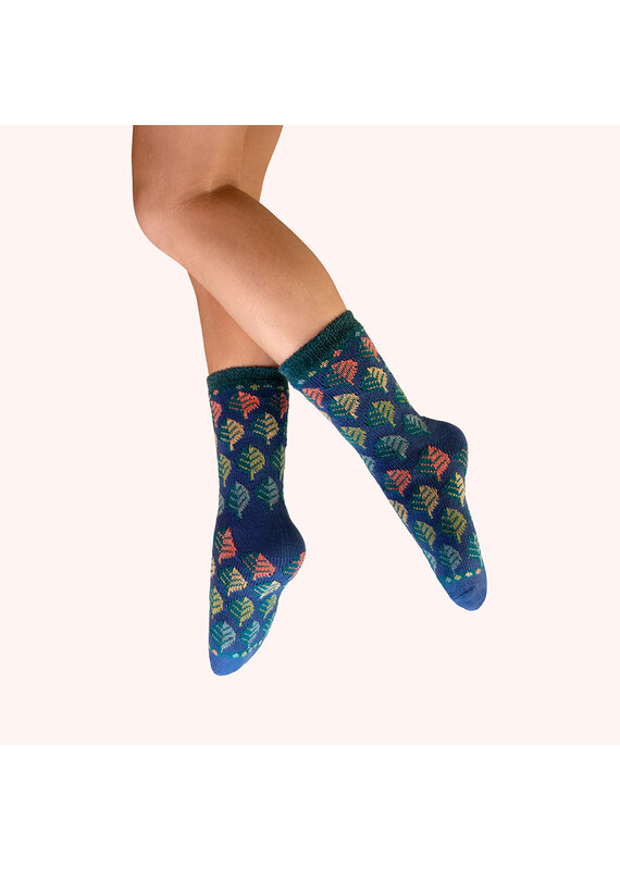 Powder Design Ltd Leaves Cosy Socks