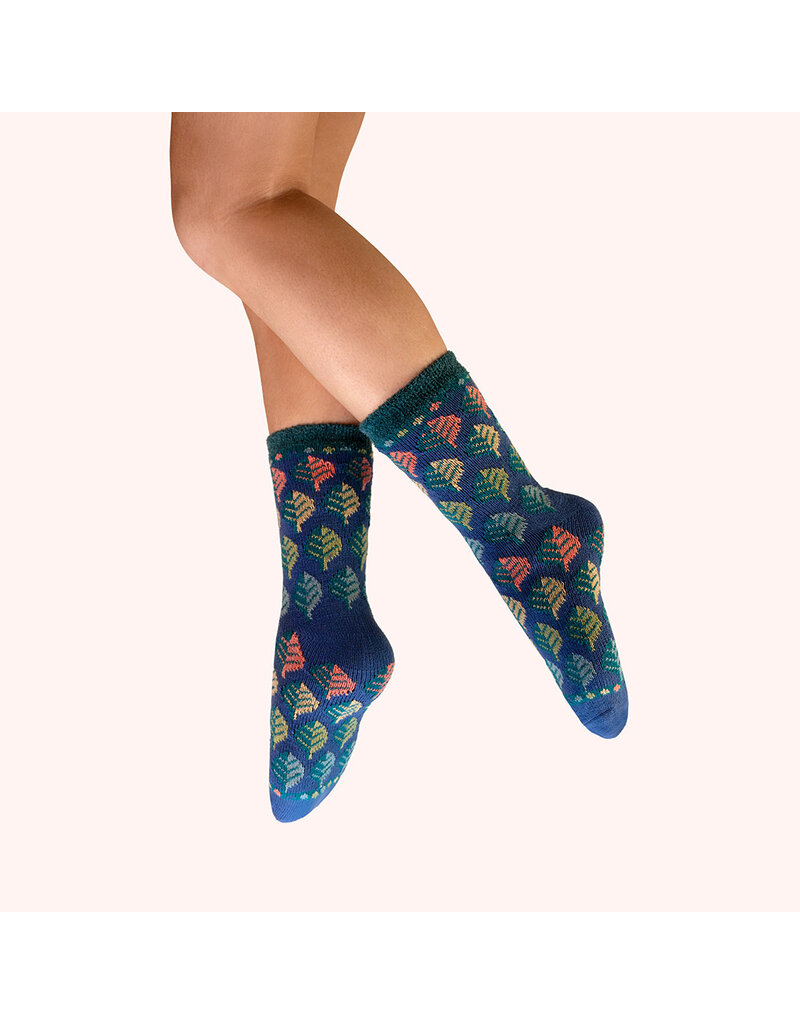 Powder Design Ltd Leaves Cosy Socks