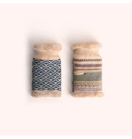 Powder Design Ltd Agatha Wrist Warmers - Denim Mix