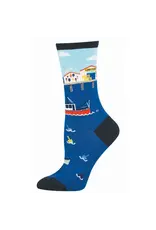 Socksmith Canada Inc Pier Pressure-Blue-Womens/5-10.5