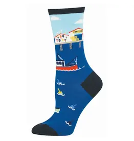 Socksmith Canada Inc Pier Pressure-Blue-Womens/5-10.5