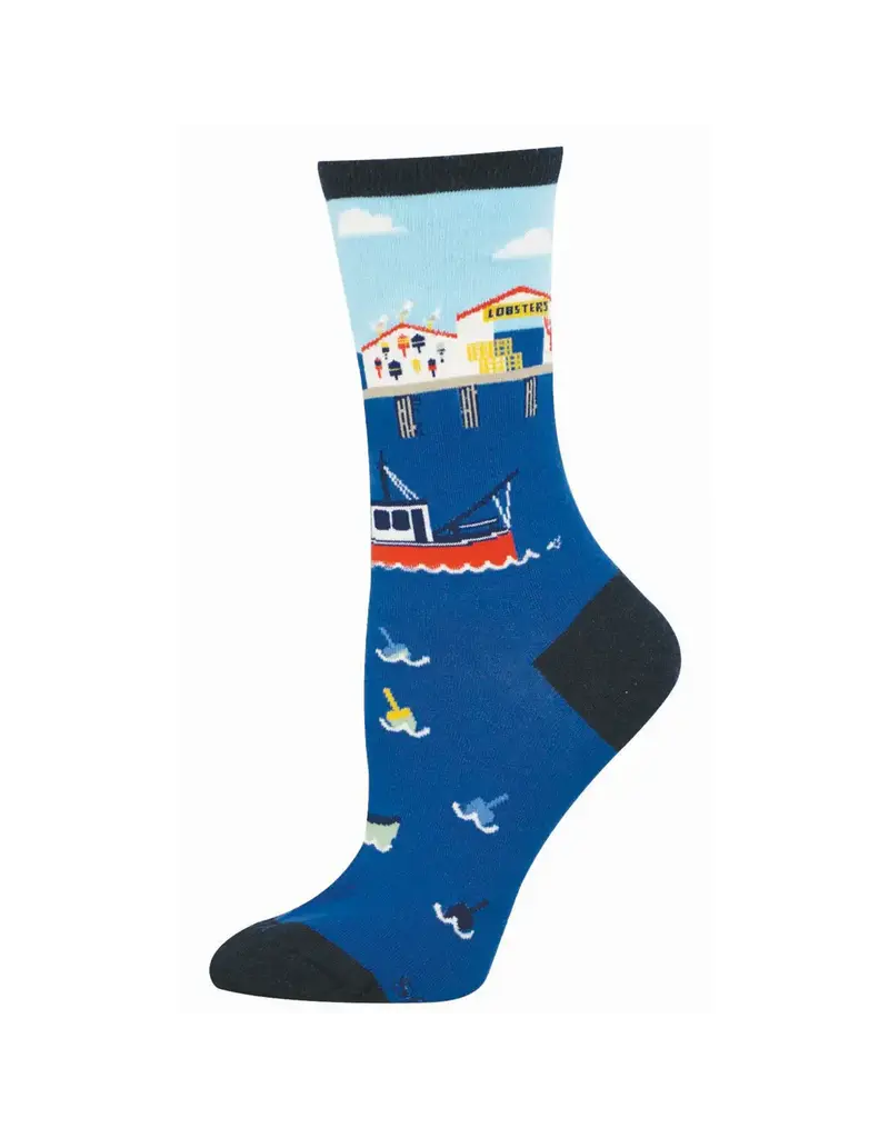 Socksmith Canada Inc Pier Pressure-Blue-Womens/5-10.5