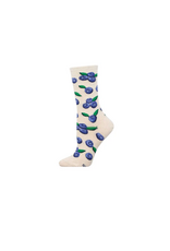 Socksmith Canada Inc Blueberries-Ivory-Women's/5-10.5