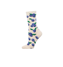 Socksmith Canada Inc Blueberries-Ivory-Women's/5-10.5