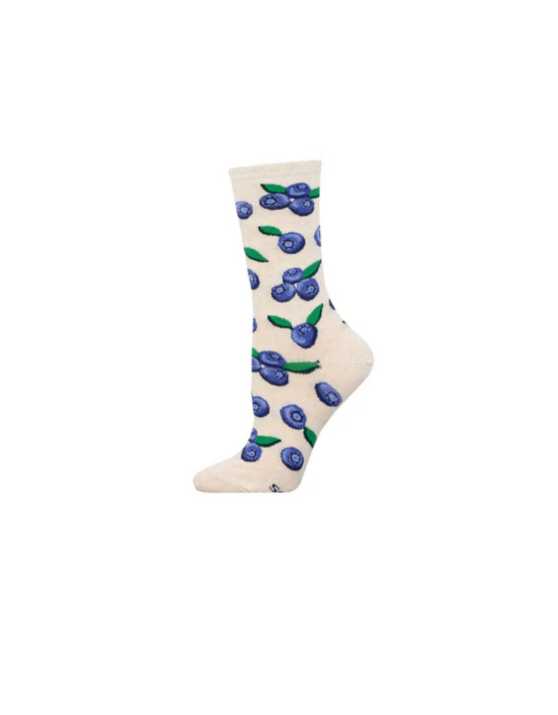 Socksmith Canada Inc Blueberries-Ivory-Women's/5-10.5