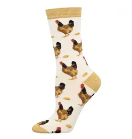 Socksmith Canada Inc Ladies Socks - Bamboo - Which Came First?- Ivory Heather