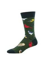 Socksmith Canada Inc Bird Is The Word/Men's Socks - Heather Green