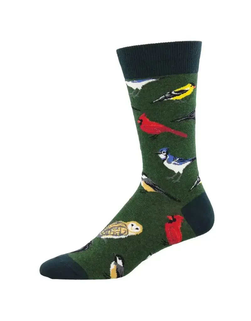 Socksmith Canada Inc Bird Is The Word/Men's Socks - Heather Green