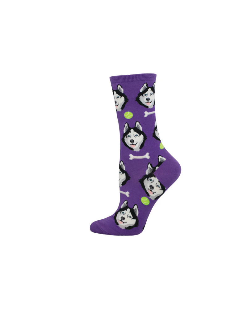 Socksmith Canada Inc Give A Dog A Bone-Purple-Womens/5-10.5