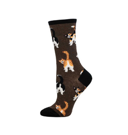 Socksmith Canada Inc Cat Butts-Brown Heather