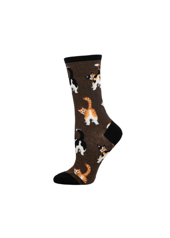 Socksmith Canada Inc Cat Butts-Brown Heather