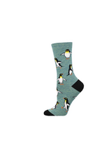 Socksmith Canada Inc Penguin Personality-Bamboo-Heather Green-Womans/5-10.5