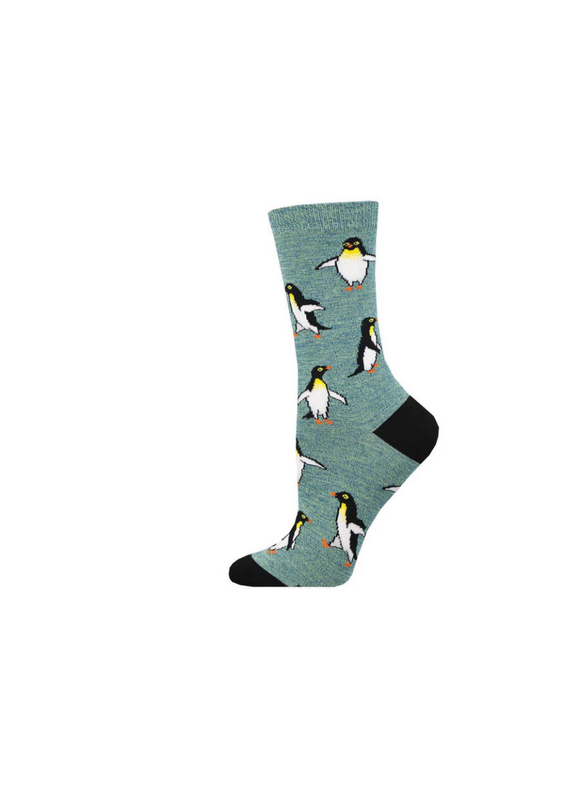 Socksmith Canada Inc Penguin Personality-Bamboo-Heather Green-Womans/5-10.5