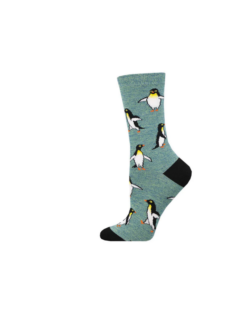 Socksmith Canada Inc Penguin Personality-Bamboo-Heather Green-Womans/5-10.5