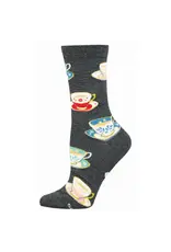 Socksmith Canada Inc Spot Of Tea, Please-Women's-Charcoal/5-10.5