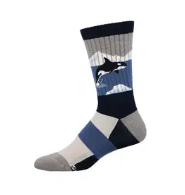 Socksmith Canada Inc Men's - Compass Wool - Arctic Orca-Blue-10-13