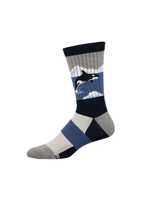 Socksmith Canada Inc Men's - Compass Wool - Arctic Orca-Blue-10-13