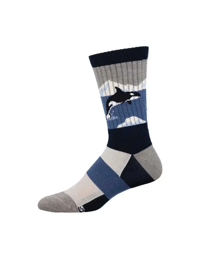 Socksmith Canada Inc Men's - Compass Wool - Arctic Orca-Blue-10-13