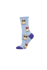 Socksmith Canada Inc Frenchie Fashion-Periwinkle-Womens/5-10.5